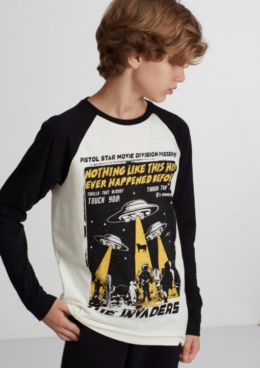 Camiseta Unissex de Manga longa Infantil Pistol Star Drake