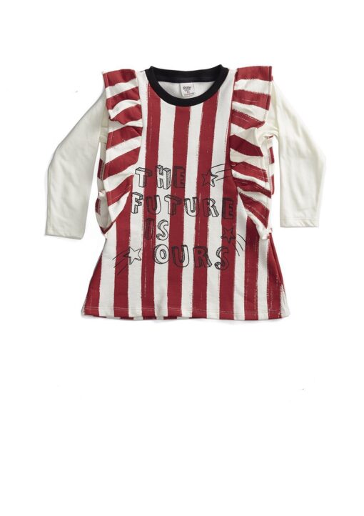 Vestido Para Bebê de Moletom Pistol Star Mimi