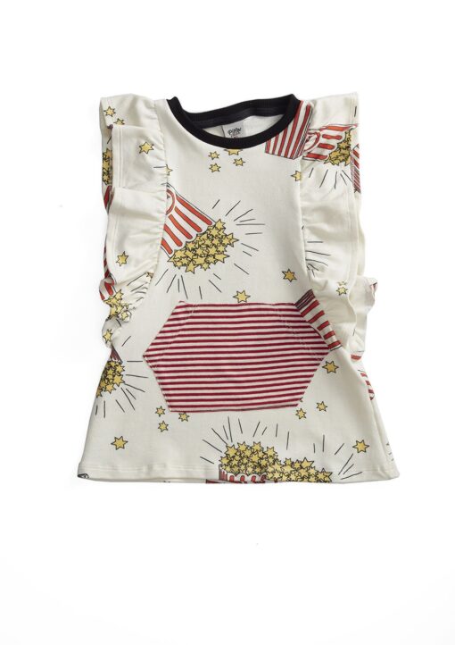 Vestido Para Bebê de Moletom Pistol Star Gum