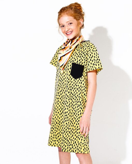 Vestido Infantil Estampado Pistol Star Mindy
