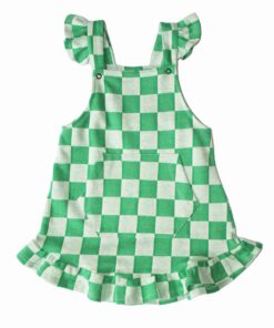 vestido jardineira bebê