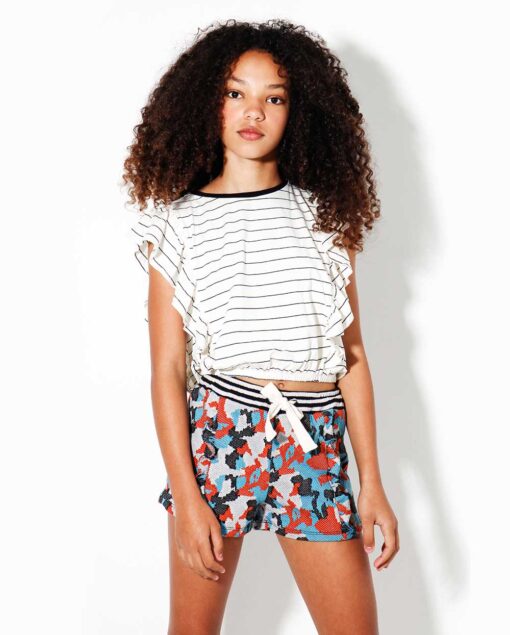 Blusa Cropped Infantil Pistol Star Clementine
