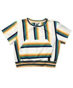 blusa cropped listrada infantil feminina meninas verão 2021
