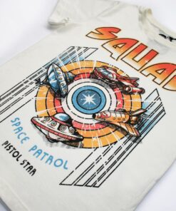 camiseta infantil estampada unissex verão 2021