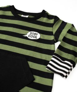 macacão unissex bebê listrado manga longa