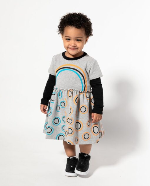 Vestido de Moletom Para Bebê Pistol Star Annie