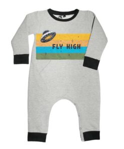 macacão bebês moletom estampado