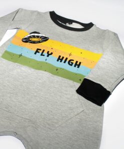 macacão bebês moletom estampado