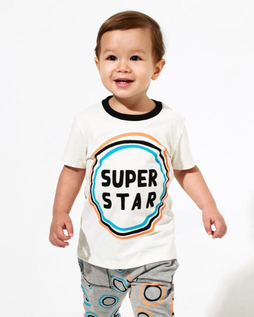 Camiseta Para Bebê Pistol Star Colin