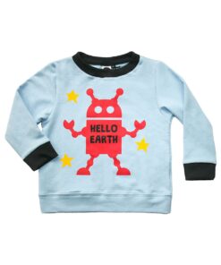 roupa infantil bebe outono inverno 2021 moletom unissex meninos meninas blusão com estampa robô