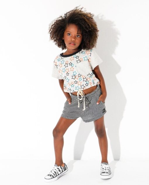 Blusa Cropped Infantil Pistol Star Lily