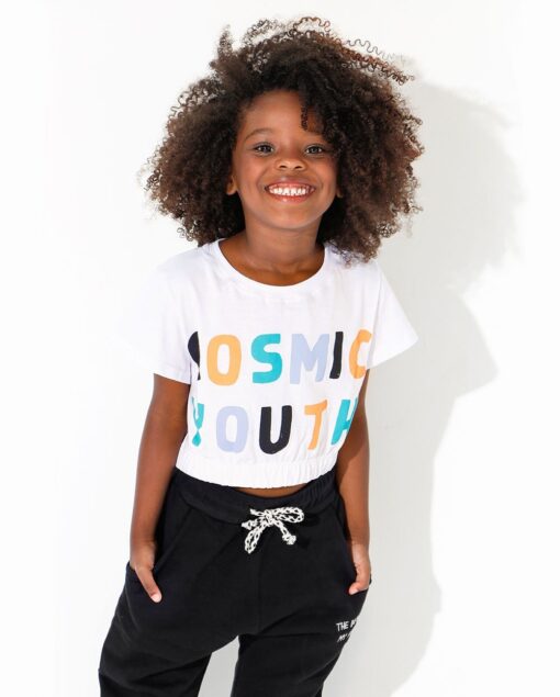 Blusa Cropped Infantil Pistol Star Jamie