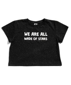 blusa infantil feminina manga curta estampa de frase verão