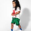 roupa moda infantil verão short camiseta estampa de frase bebês