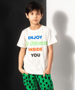 camiseta infantil estampada unissex