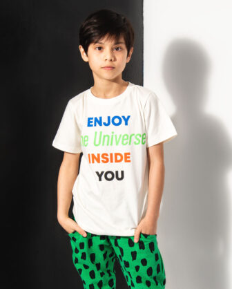 camiseta infantil estampada unissex