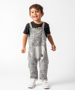roupa moda infantil jardineira infantil para bebês em moletom leve com camiseta estampa de frase