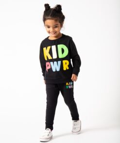 moda infantil roupa de inverno conjunto de moletom para bebês e crianças com estampa colorida blusa e calça
