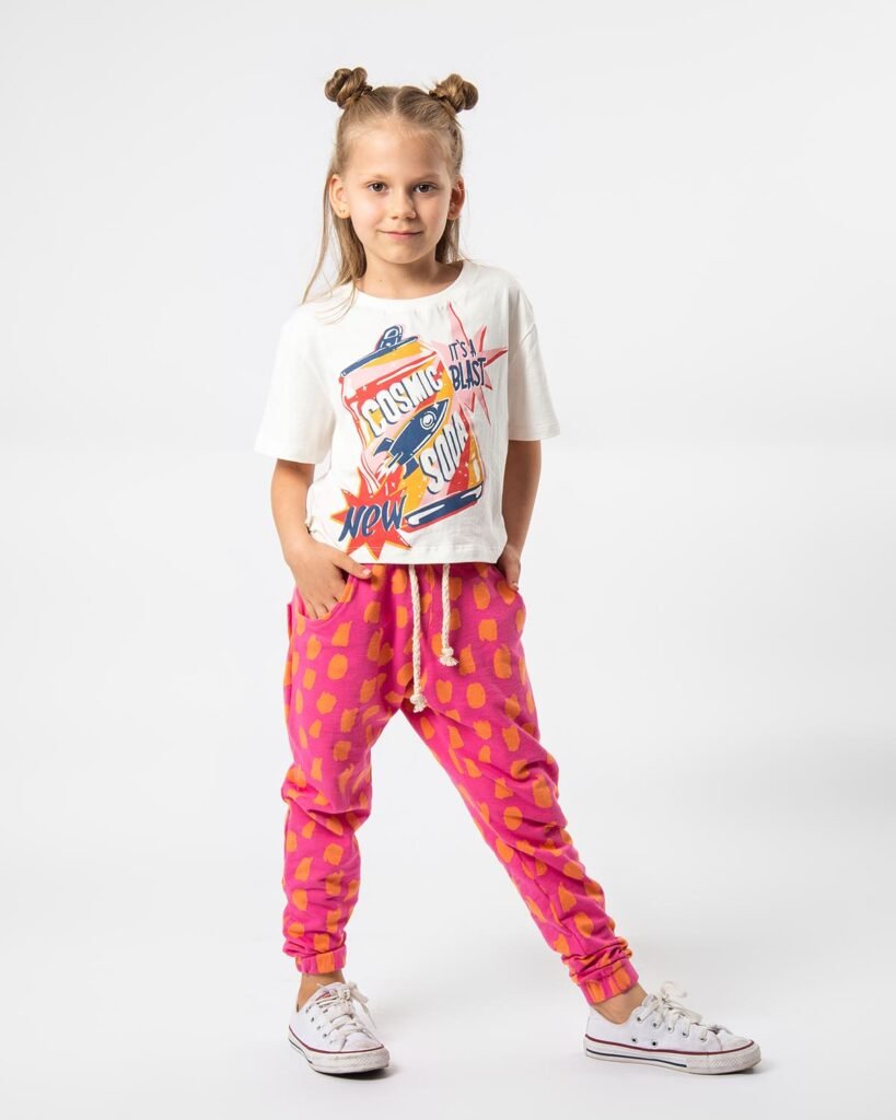 Calça Moletom Infantil B.Duck - Unissex Com Estampa, Cintura Elástica