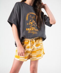 Short Infantil Pistol Star Yellow Tars